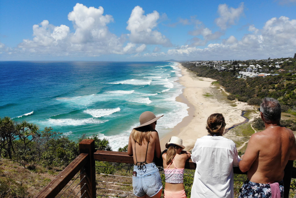 family at sunshine beach