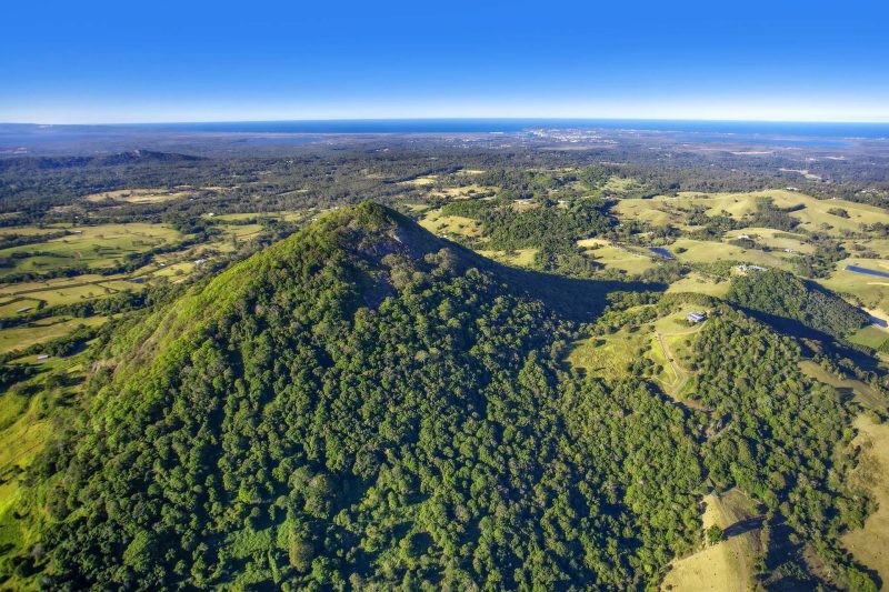 aerial view of noosa hinterland